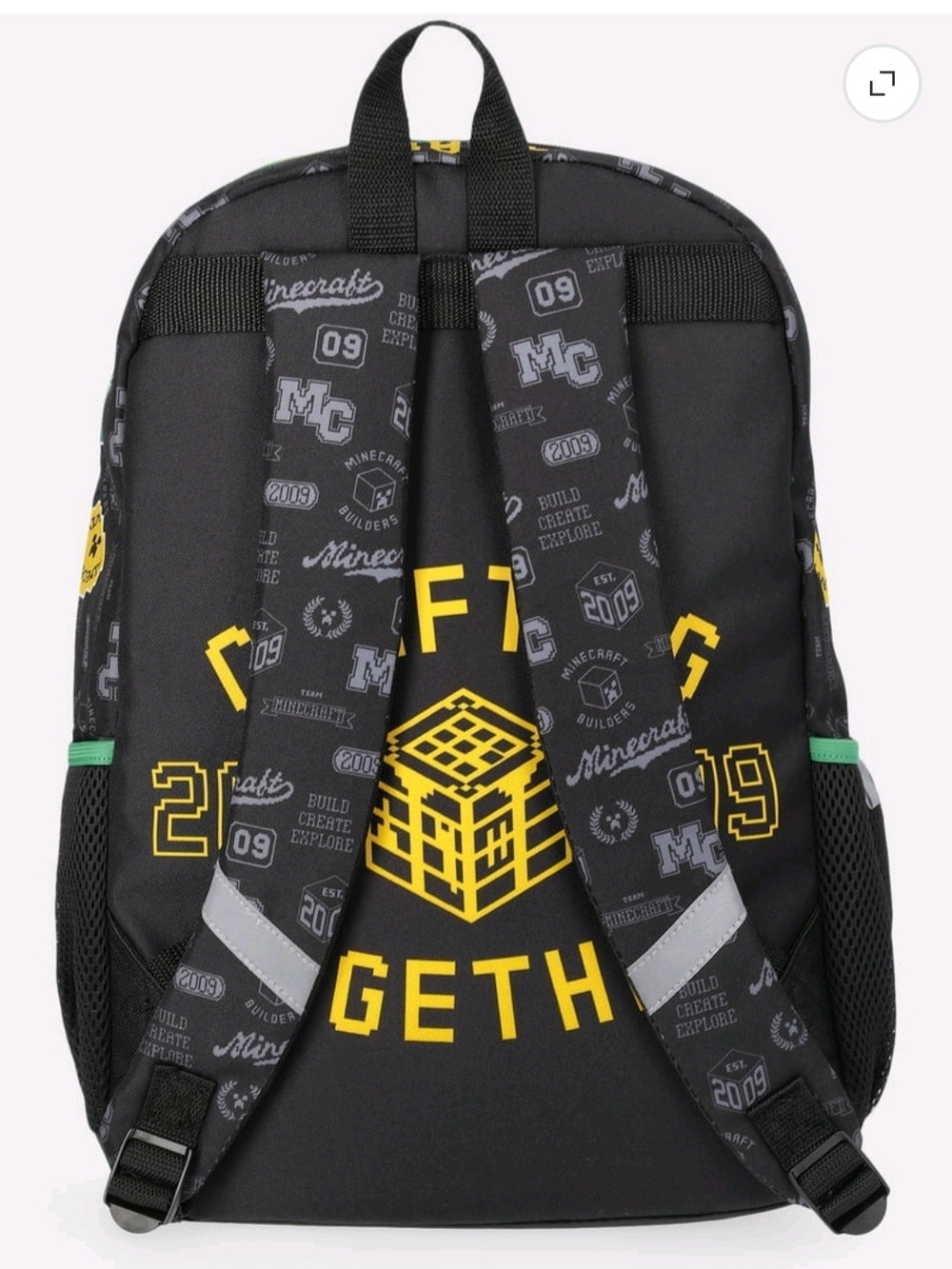 Creeper Minecraft Backpack - Picture 2 of 12